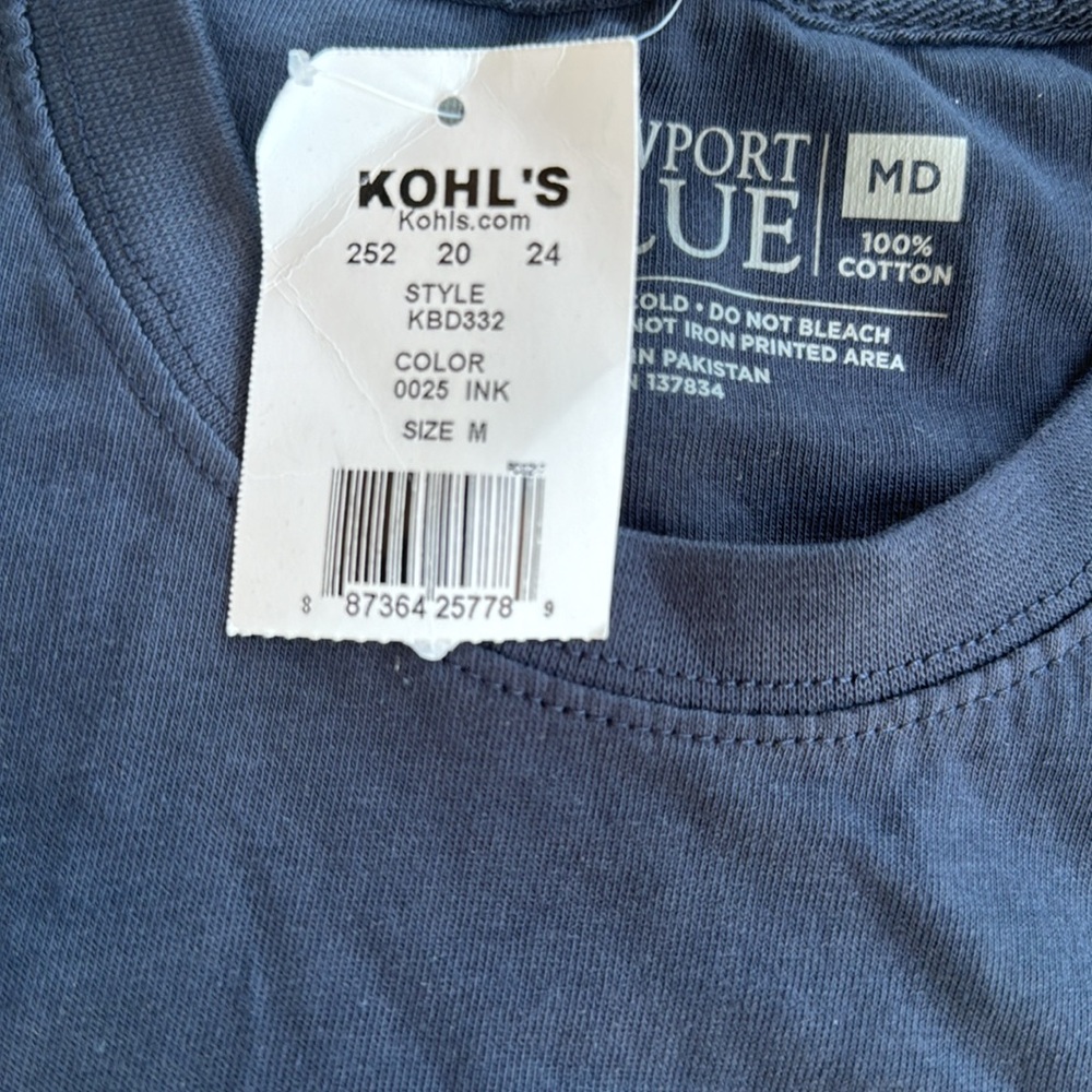 NWT Men’s Medium Newport Blue Happy Hour Tee Shirt - Picture 4 of 7